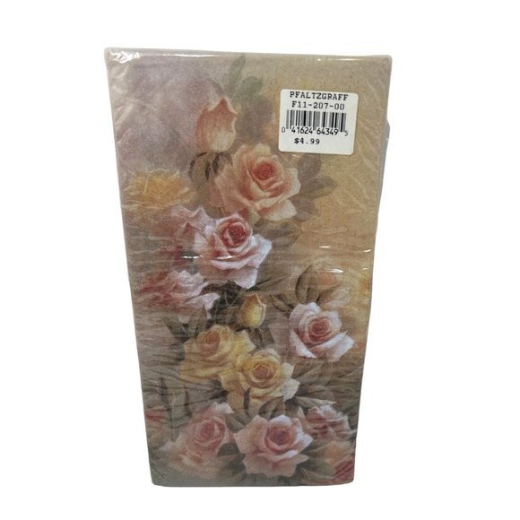 Pfaltzgraff Guest Towels - 1 Rose Sonata, 2 Colorful Blooms - Picture 5 of 5